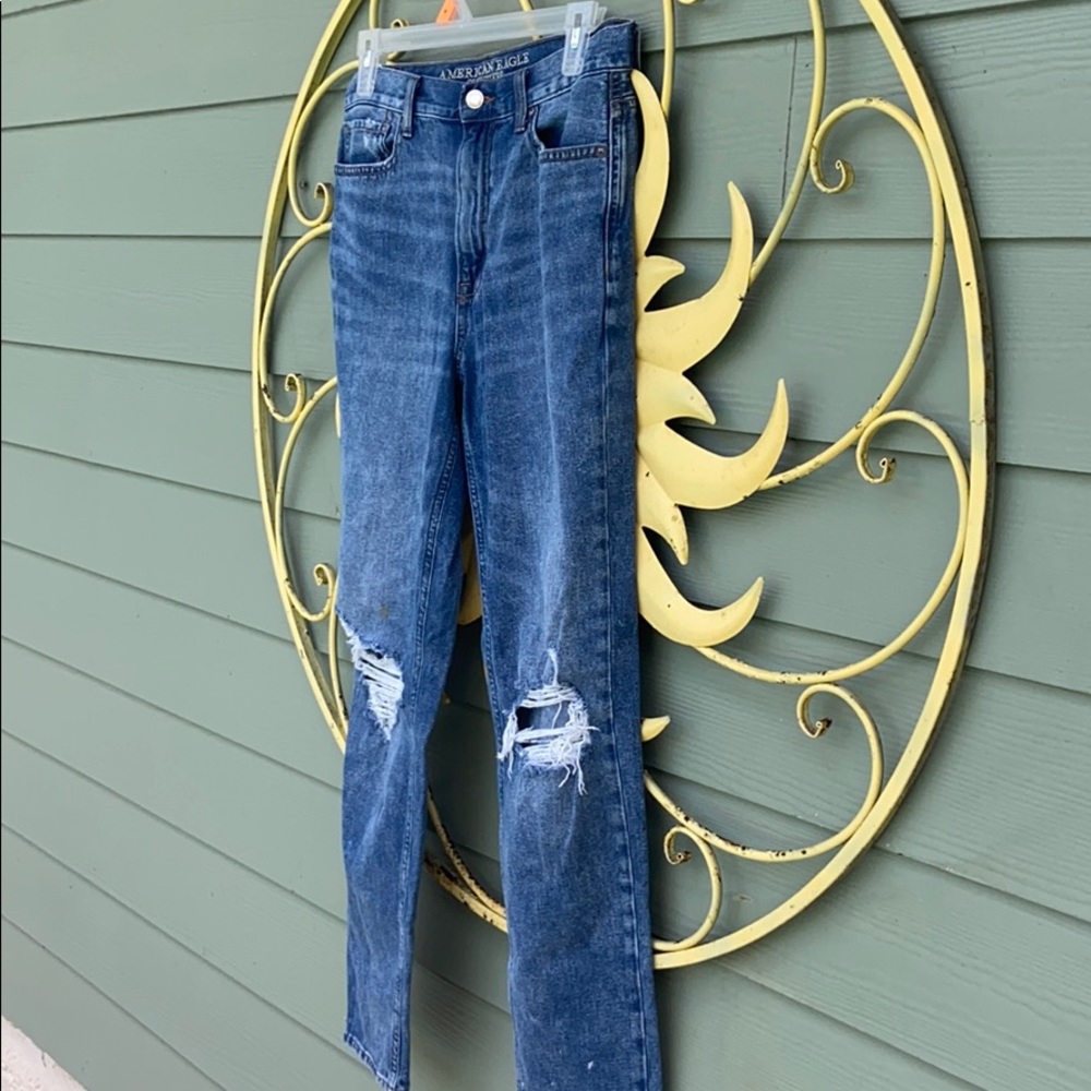 American Eagle Outfitters Ripped Mom Jeans